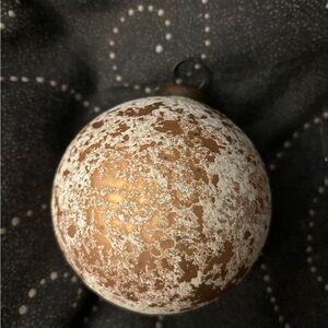 Rustic Planet Coated Heavy Glass Ornament